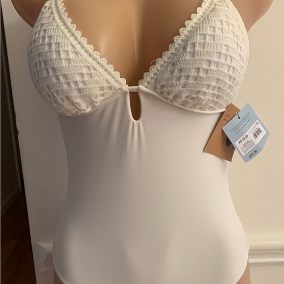 Shade & Shore White One Piece Swimsuit - Picture 2 of 5